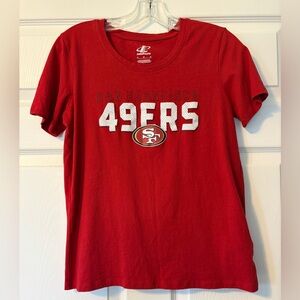 San Francisco 49ers NFL Logo Athletic Red T-Shirt cotton, medium